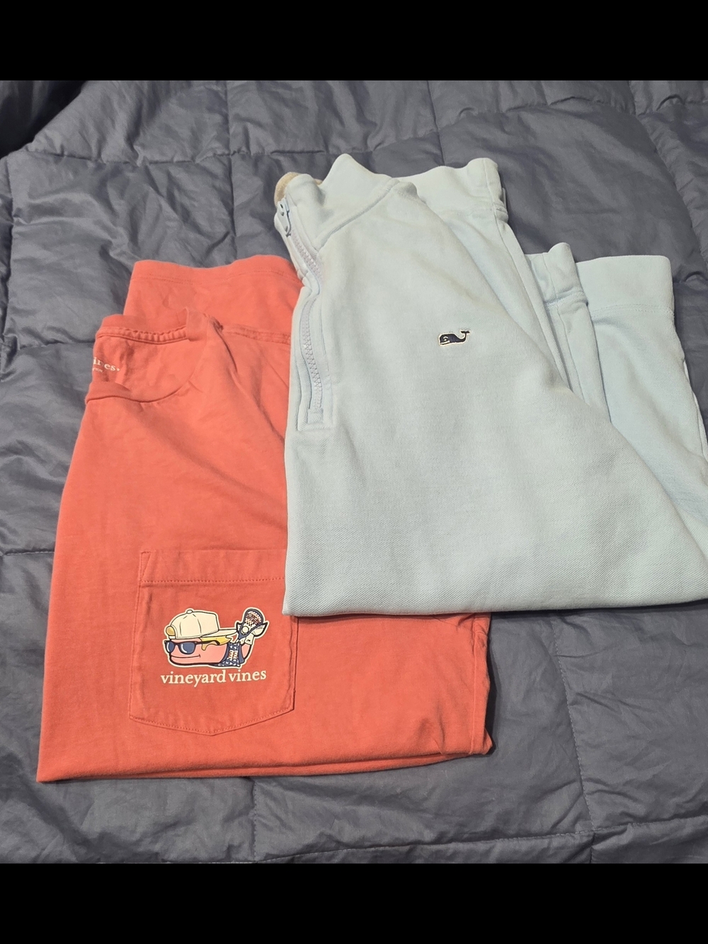 Vineyard Vines Kids Coral Shorts & Mint Pullover Set
